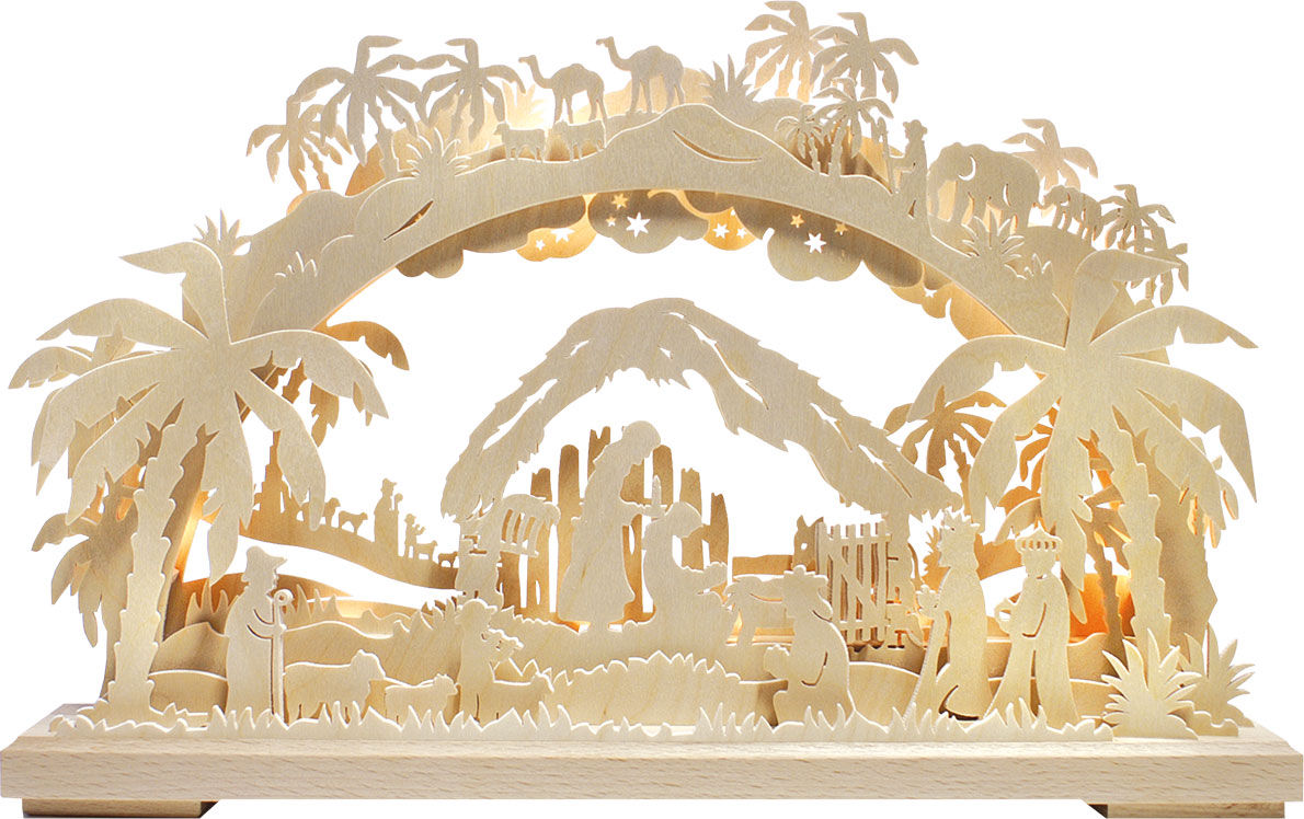 3D-Schwibbogen klein, Morgenland, gesägt 3D-Light arch sm., The Orient, sawn