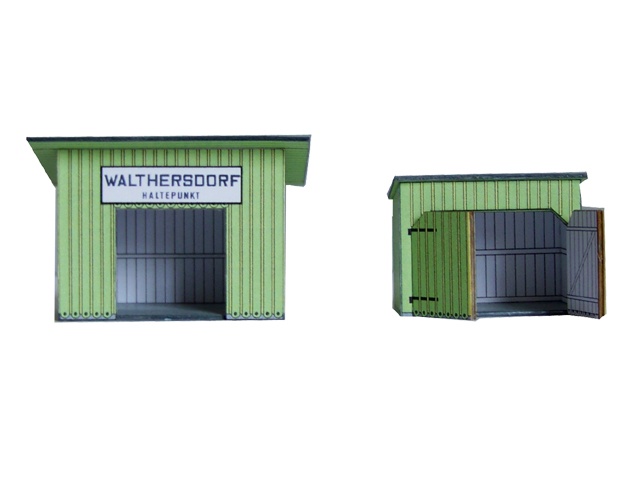 02-01-3-TT - Haltepunkt Walthersdorf mit Lagerschuppen