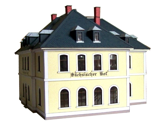 02-04-1-8-TT - Bahnhofshotel "Sächsischer Hof" Jöhstadt - Pressnitz