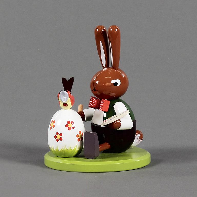 Hase Eiermaler sitzend groß