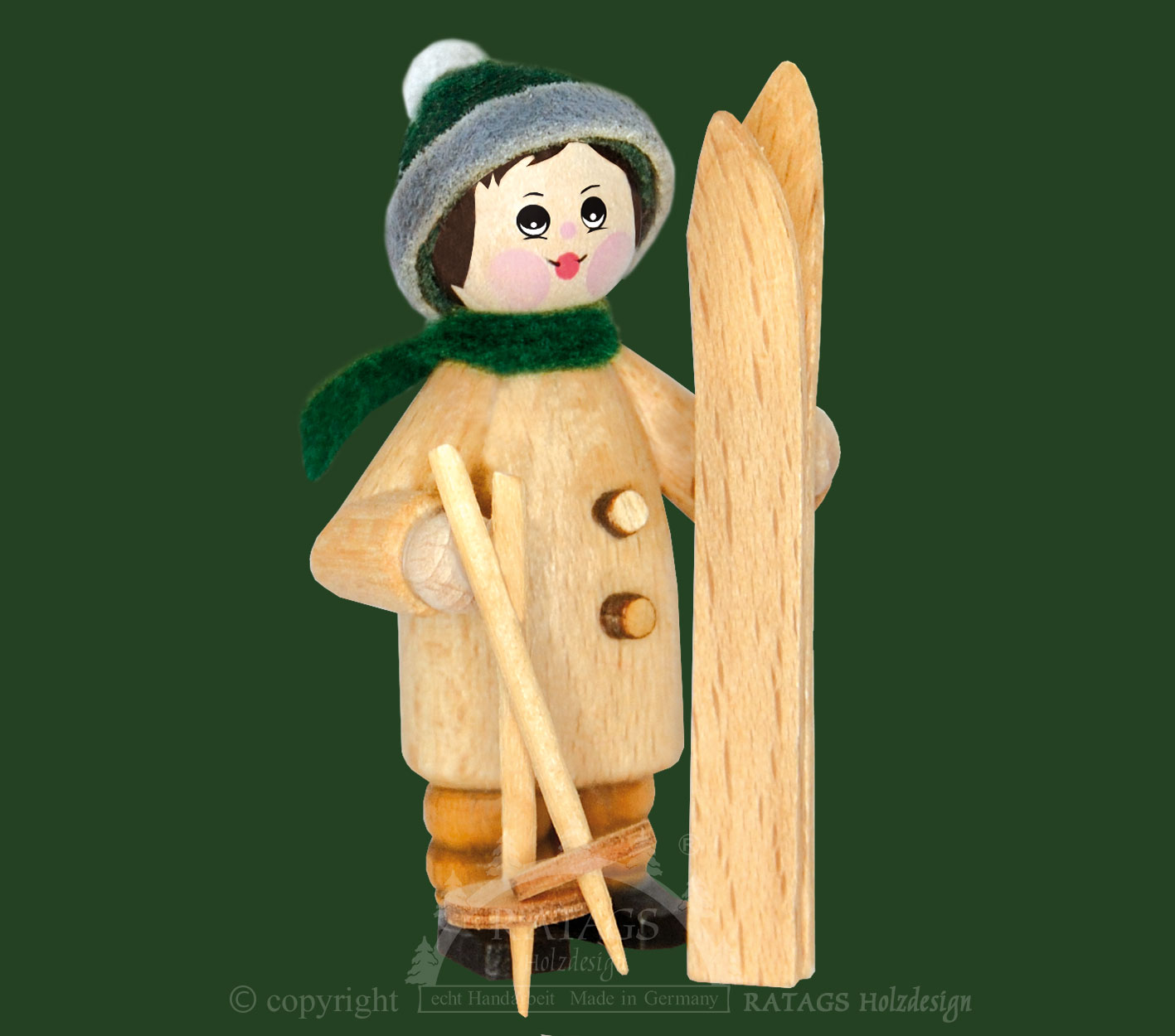 Figur, Skiträger, natur