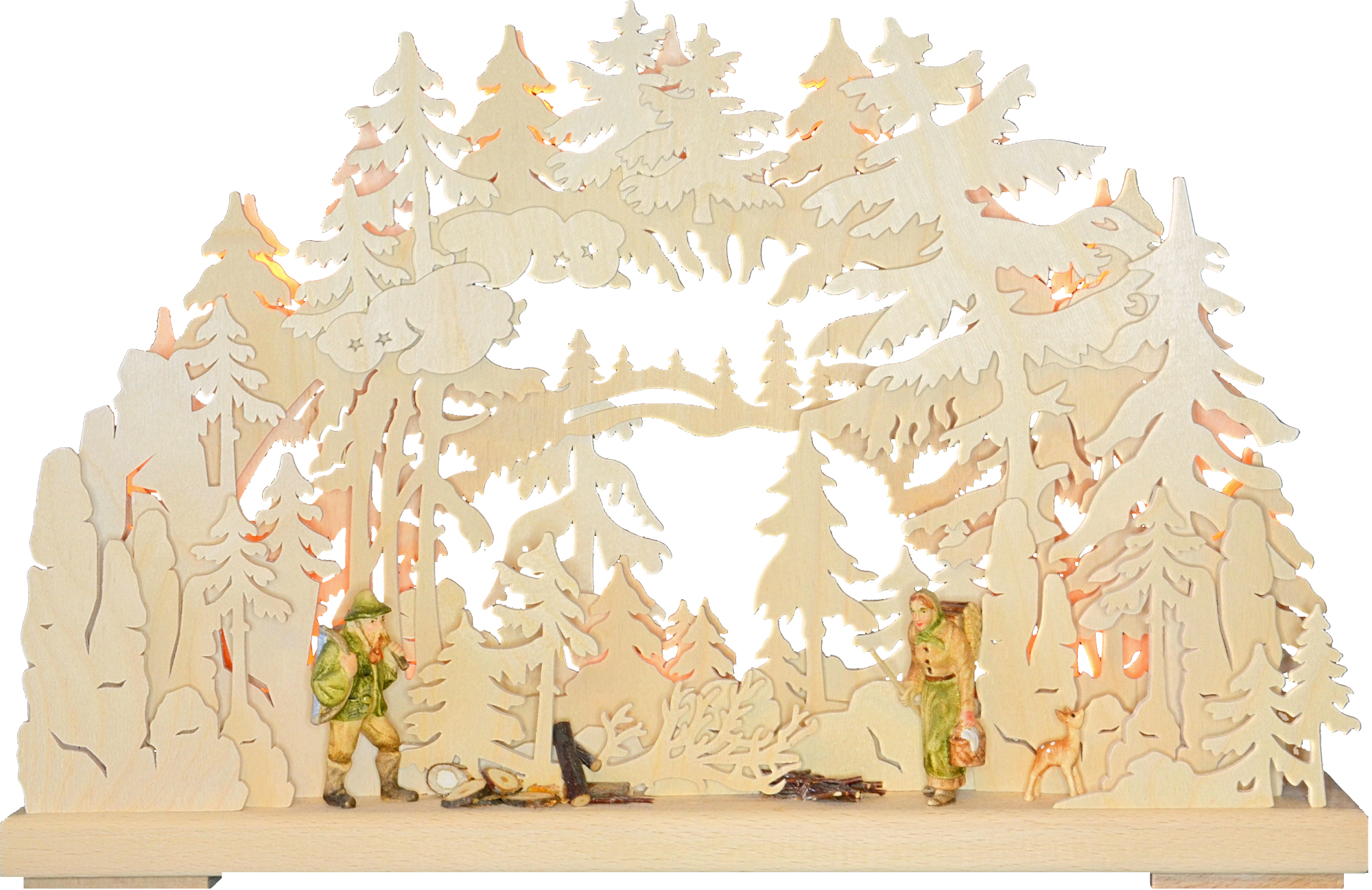 3D-Schwibbogen kl., "Waldweg"