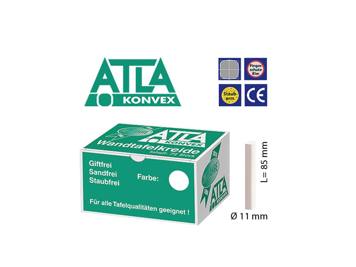 Atla Kreide konvex - weiß