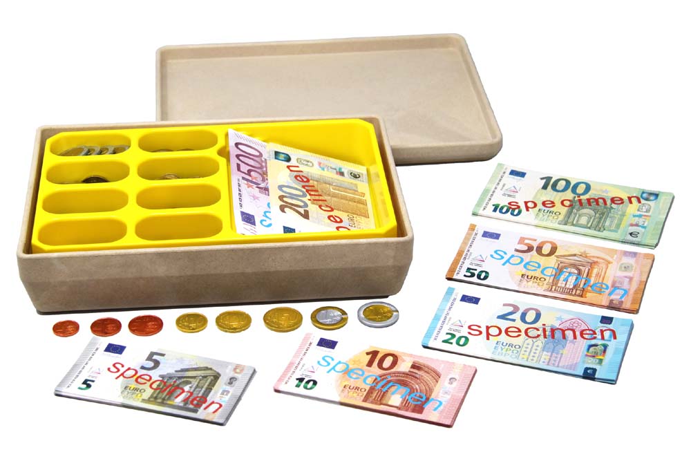 Euro-Geldsatz Spielgeldkoffer