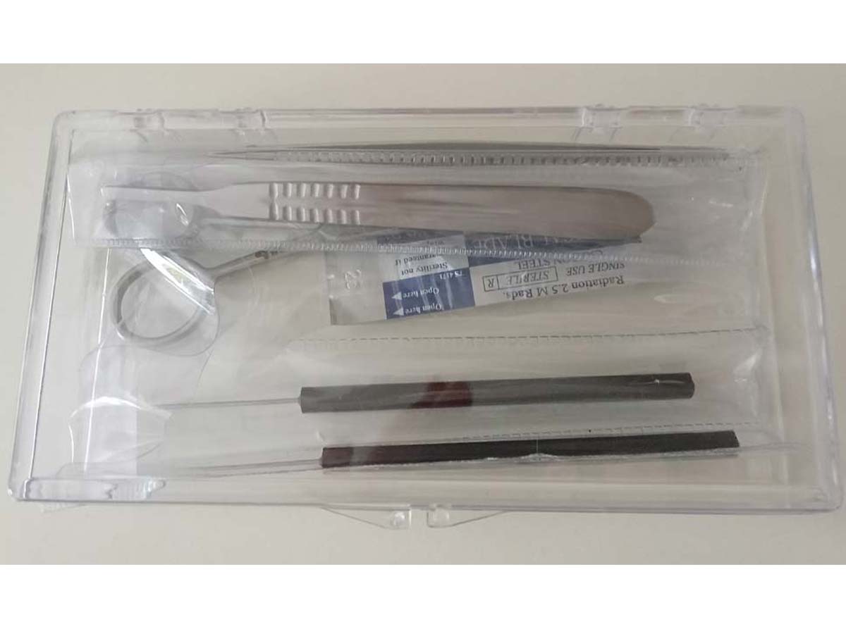 Präparierbesteck in Kunststoffbox