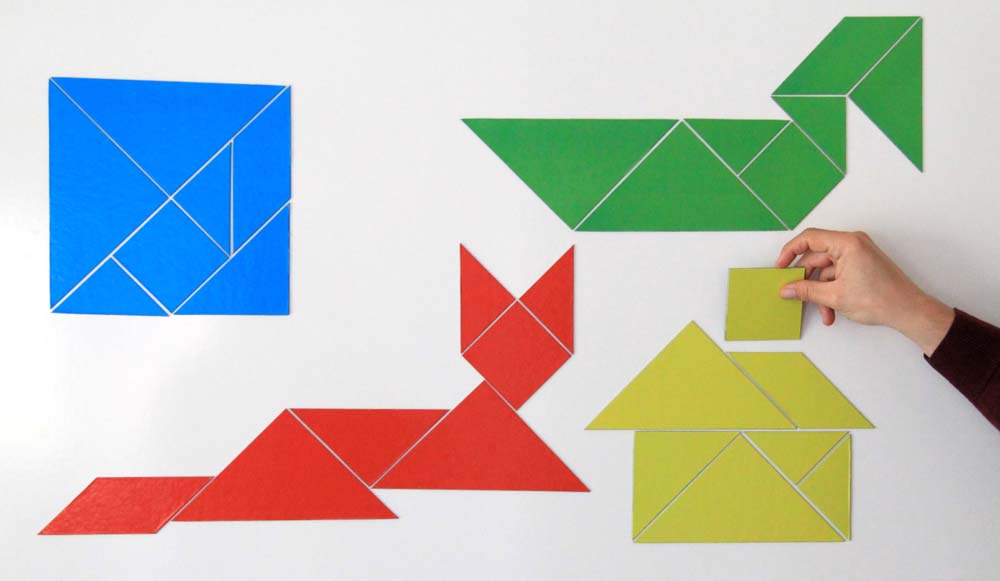 Tangram für die Tafel