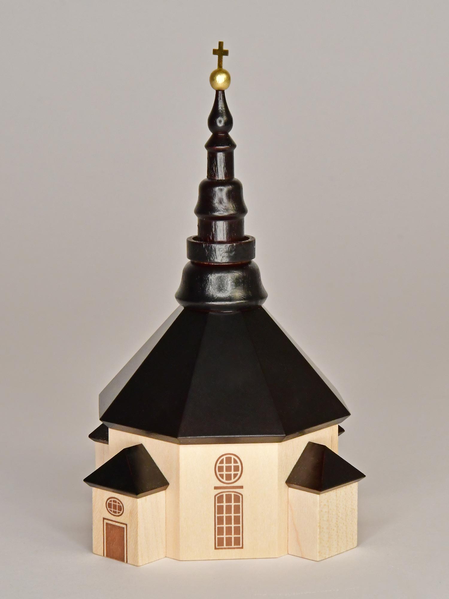 Kirche dunkel, 15 cm