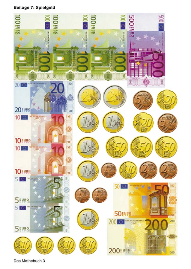 EURO-Spielgeld bis 100
