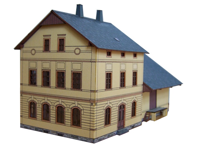02-01-1-TT - Bahnhof Walthersdorf - Hauptgebäude