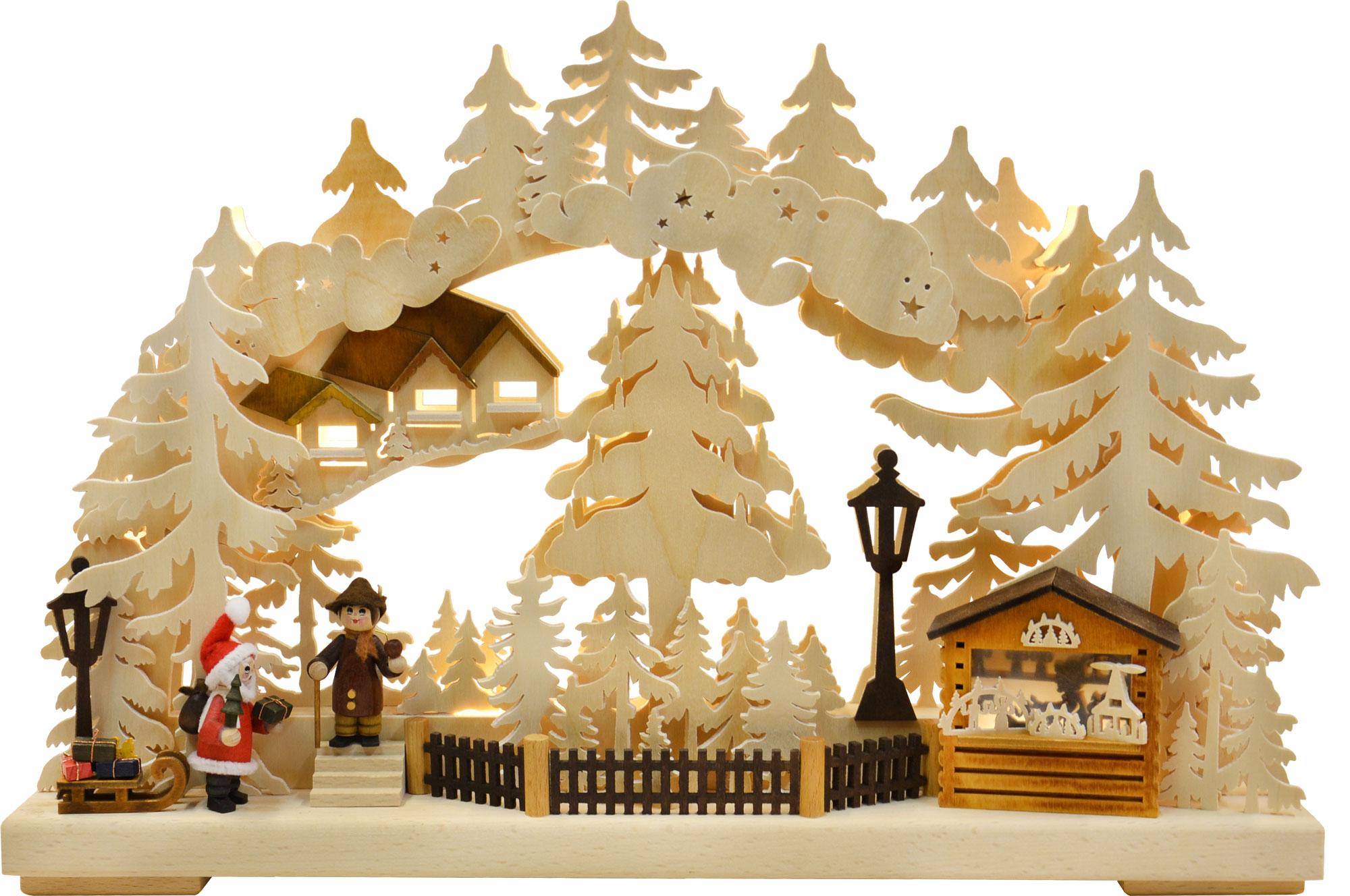 3D-Schwibbogen kl., Striezelmarkt, 2 Figuren