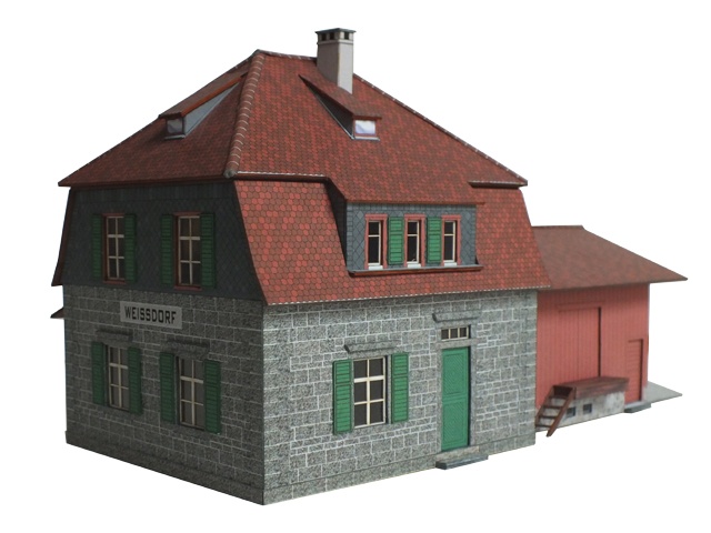02-30-3-0-H0 - Bahnhof Weißdorf