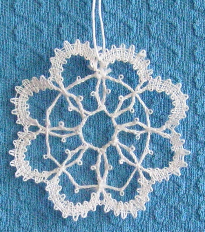 geklöppelte Eisblume