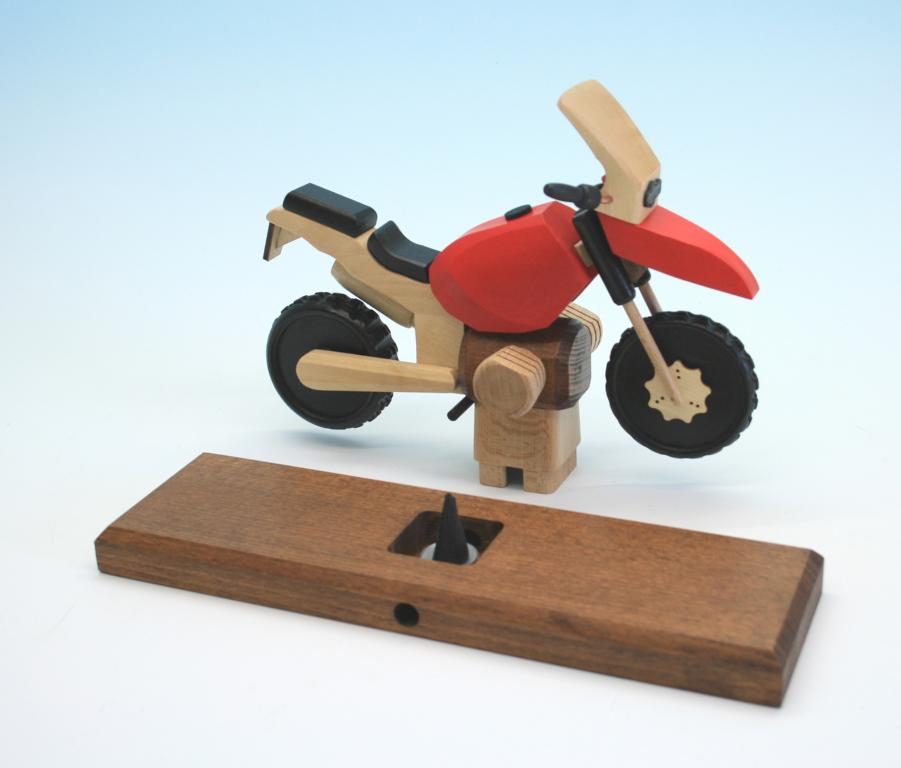 Raeuchermotorrad  Boxer GS rot 27x18x8cm