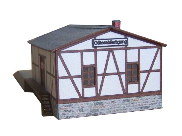 03-03-Z - Fachwerkgüterschuppen mit Rampe