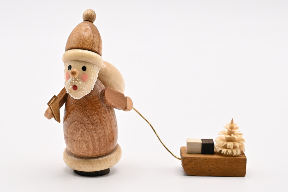 Figur, Weihnachtsmann groß, natur