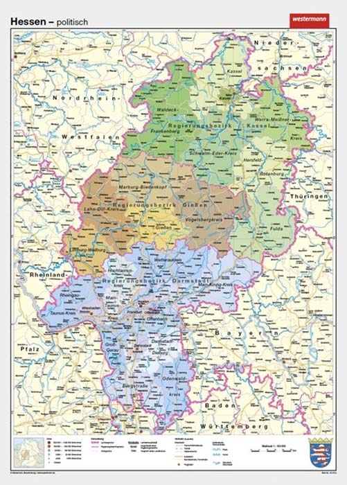 Hessen - physisch / politisch