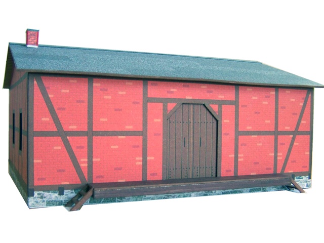 02-04-1-4-H0 - Jöhstadt Güterschuppen - Pressnitztalbahn