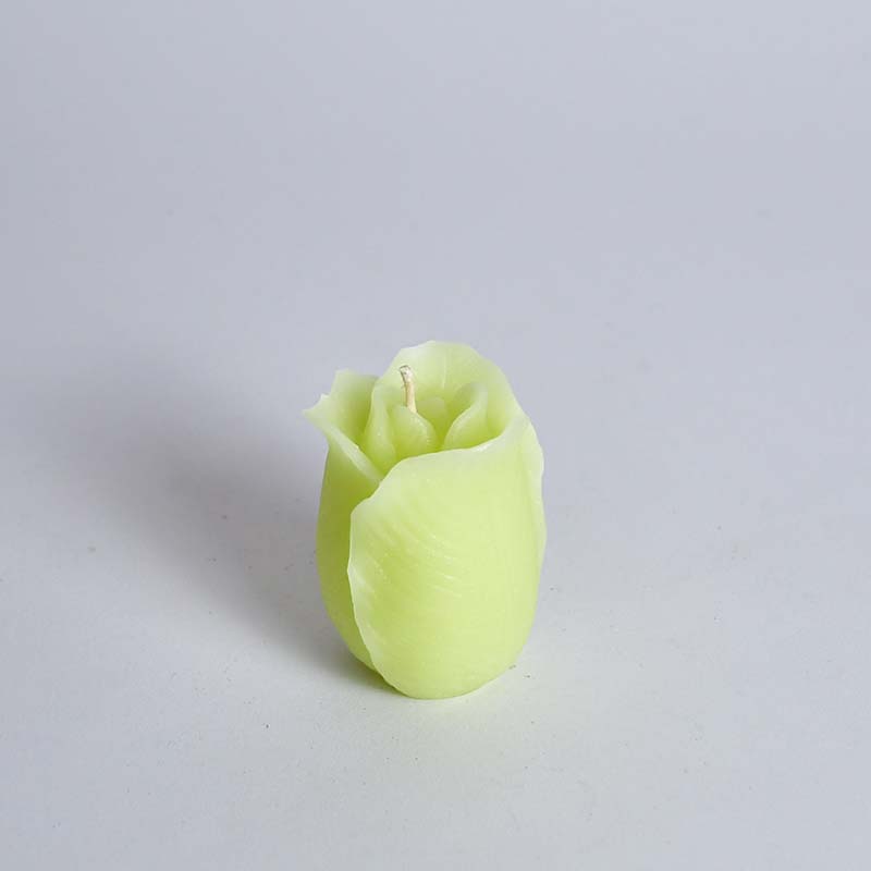 Kerze Rose grün 7,5cm