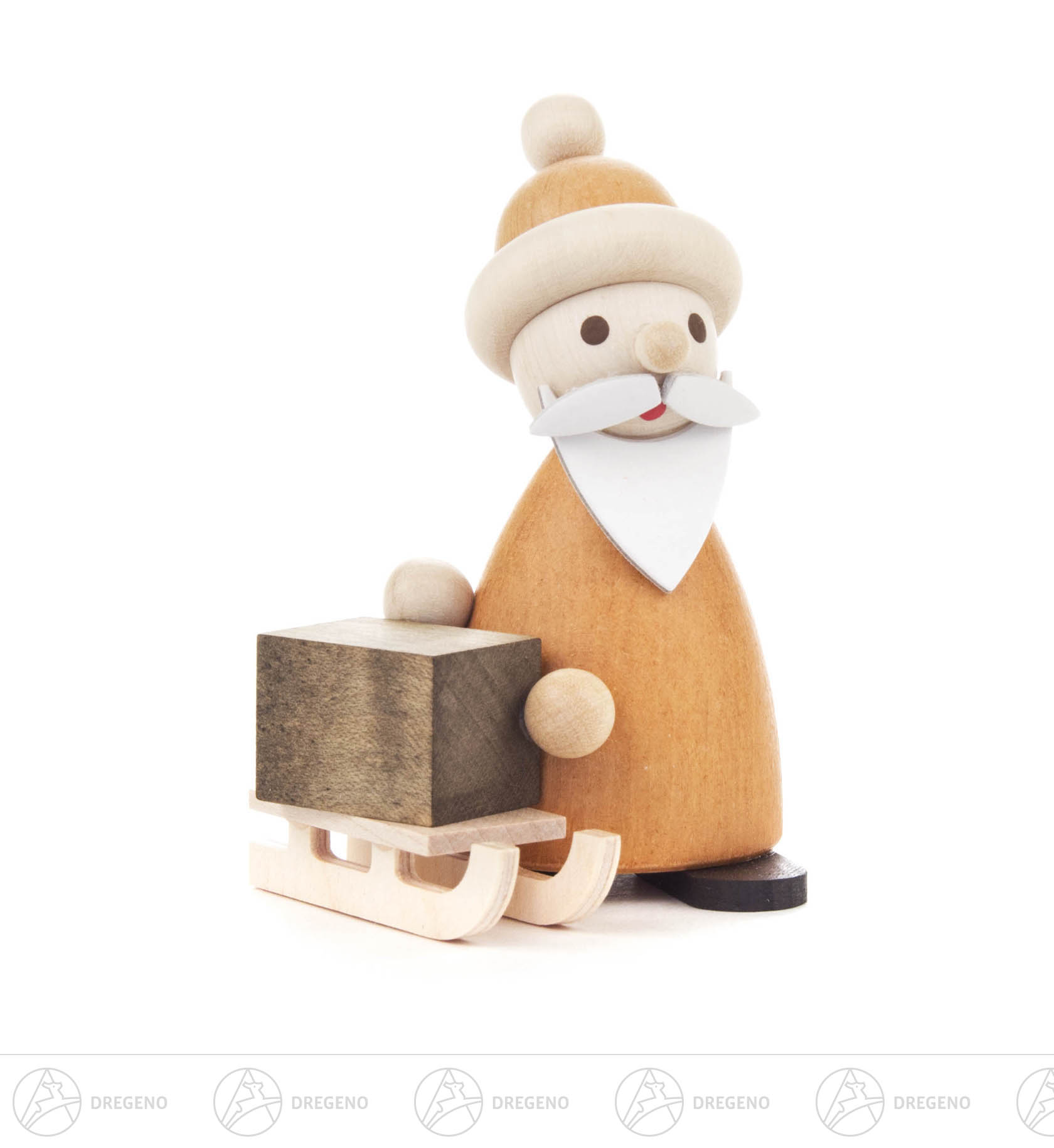 Ruprecht mit Schlitten natur 7cm