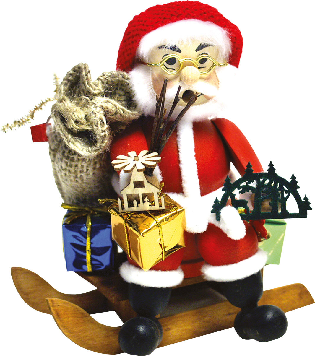 Kantenhocker, Weihnachtsmann auf Schlitten