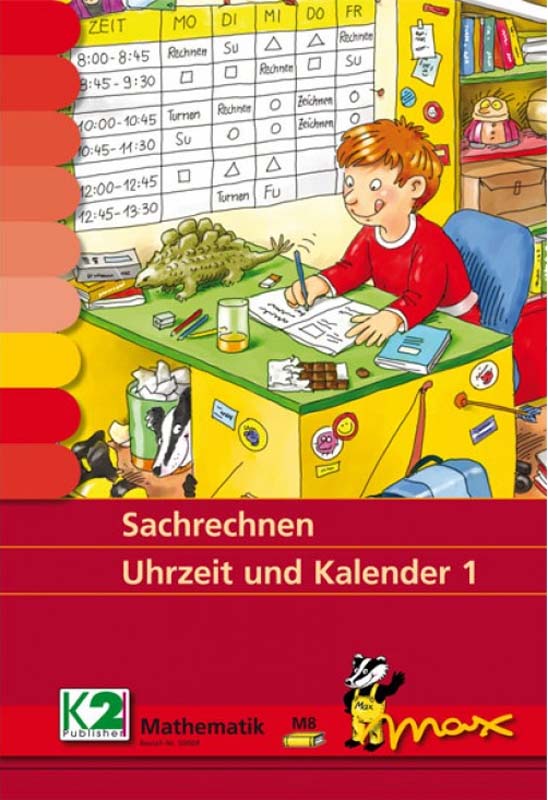 Max Lernkartenset Sachrechnen Uhrzeit und Kalender 1