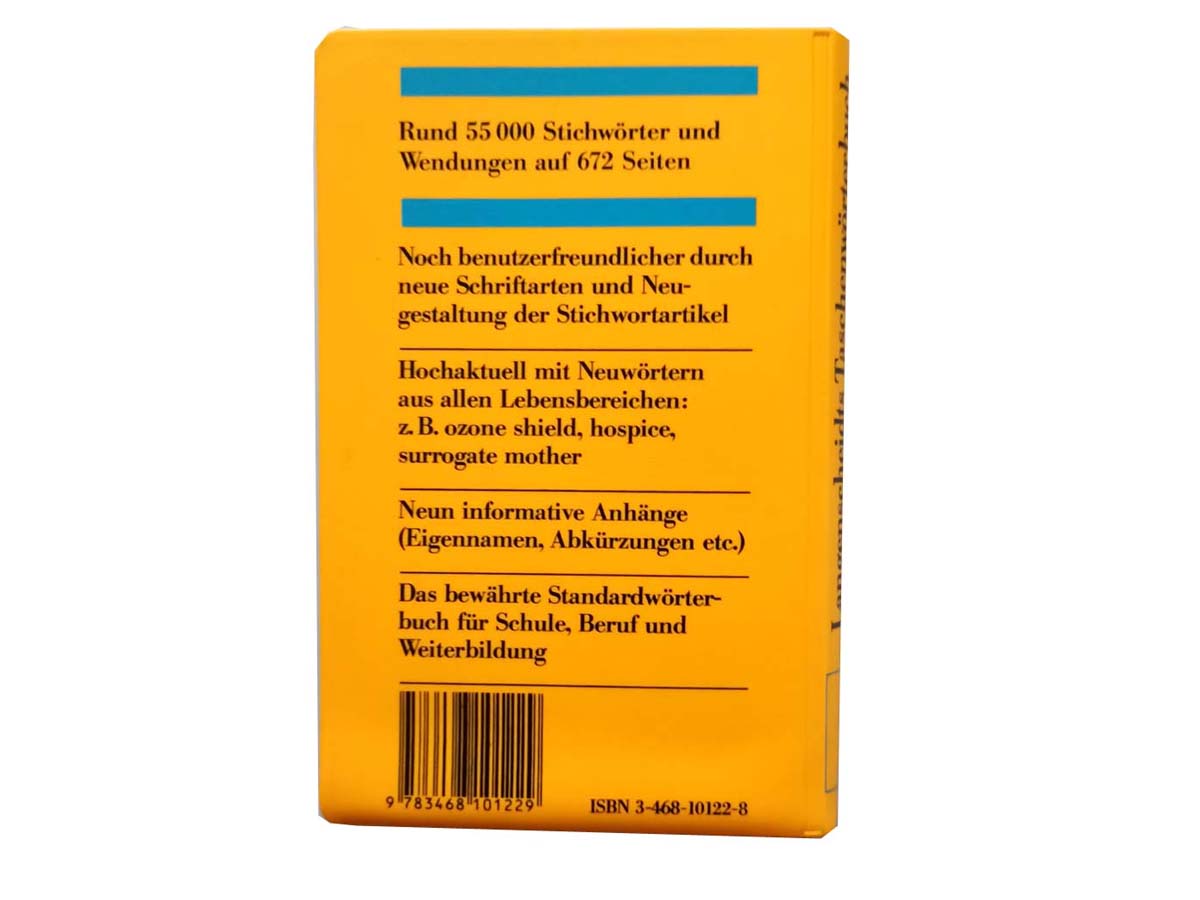 Langenscheidts Taschenwörterbuch Englisch-Deutsch