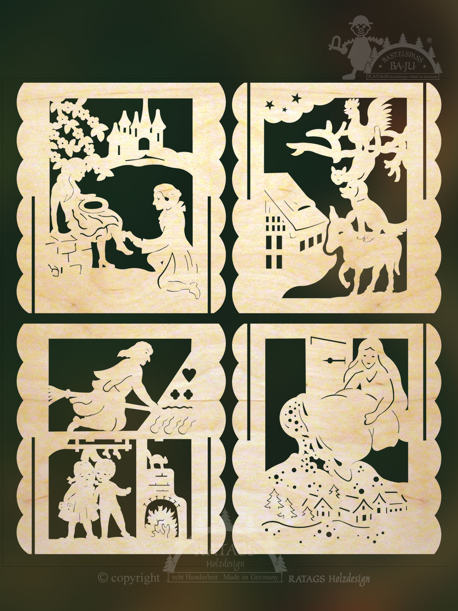 Tischlämpchen zum Basteln, Märchen