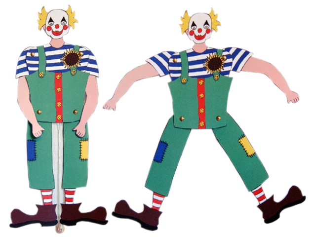 Hampelmann - Clown farblos