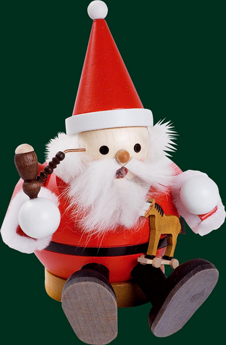 Kugelrauchmann Weihnachtsmann, sitzend