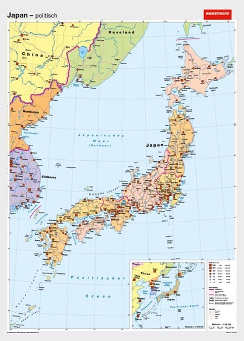 Japan - physisch / politisch