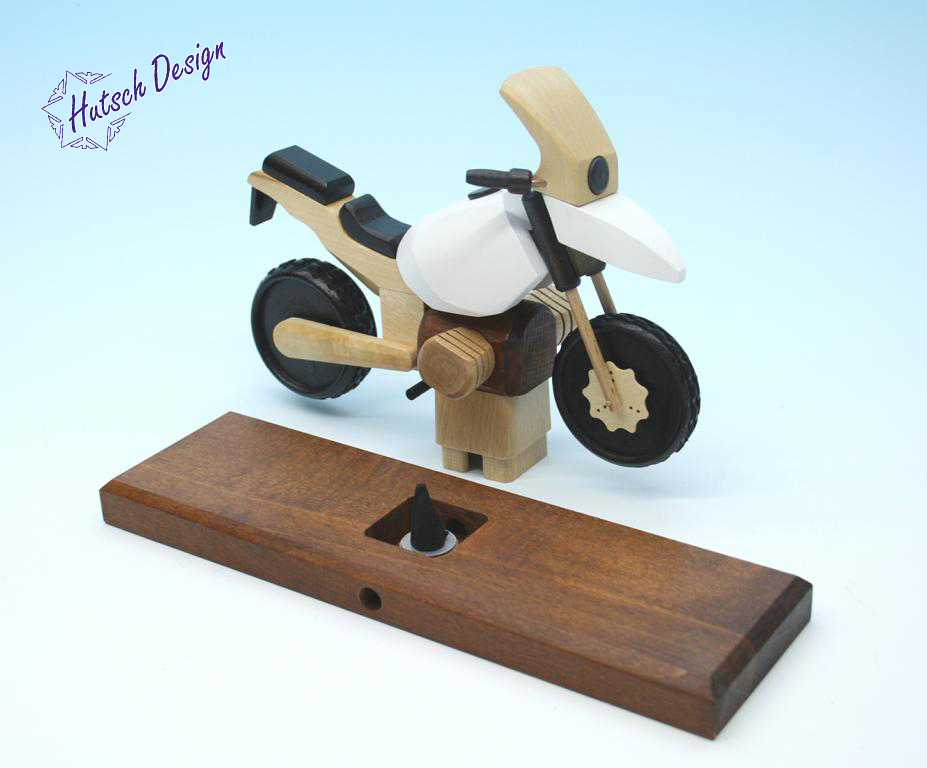 Raeuchermotorrad  Boxer GS weiß  27 x8 x 16cm