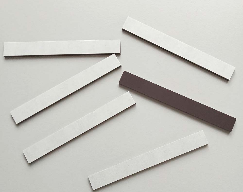 Satz Magnete für Zeichengeräte