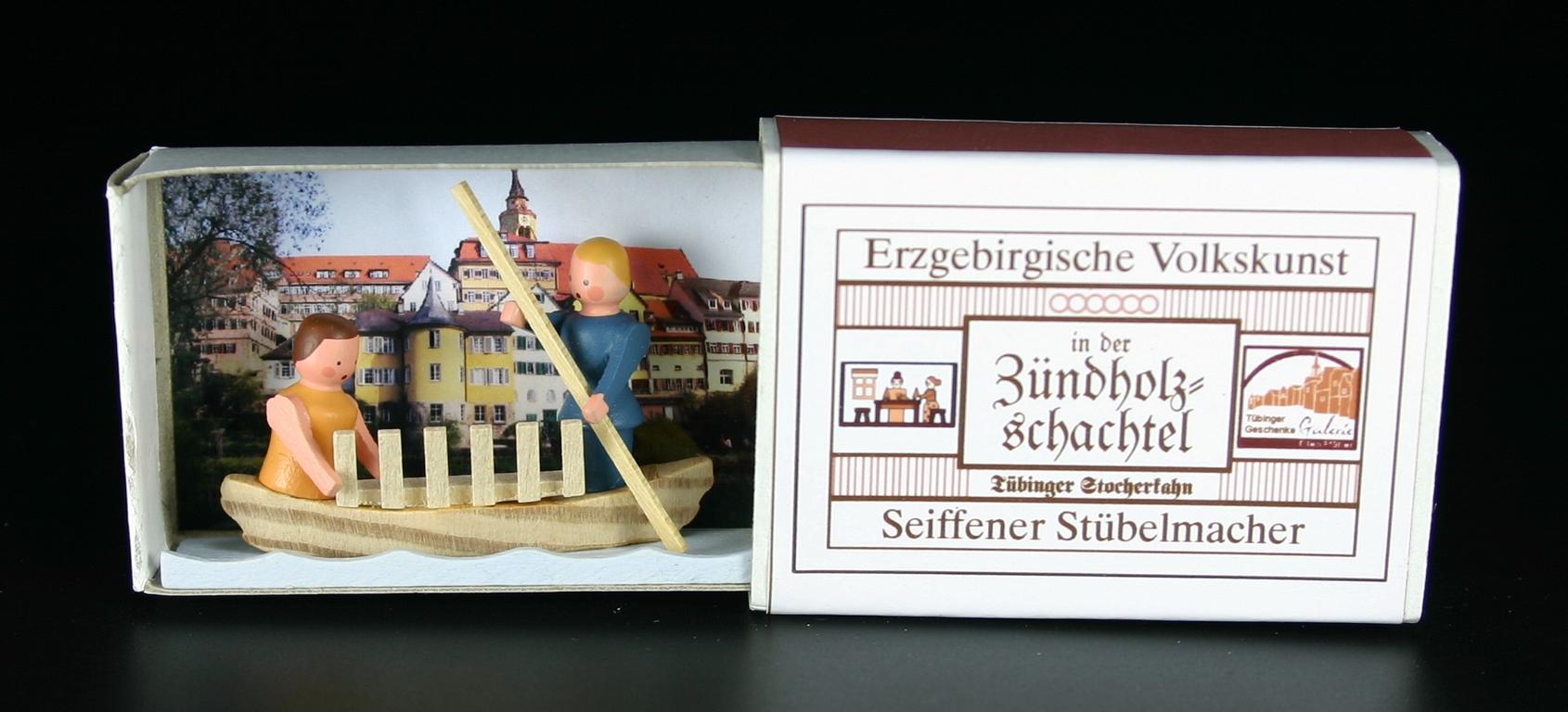 Zündholzschachteln Stocherkahn