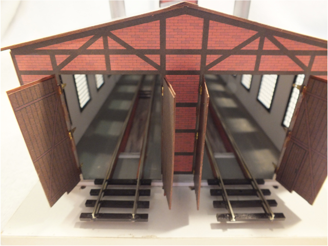 03-14-2-H0 - Sächs. Einheitsbau  Lokschuppen - 2 ständig - BR 52