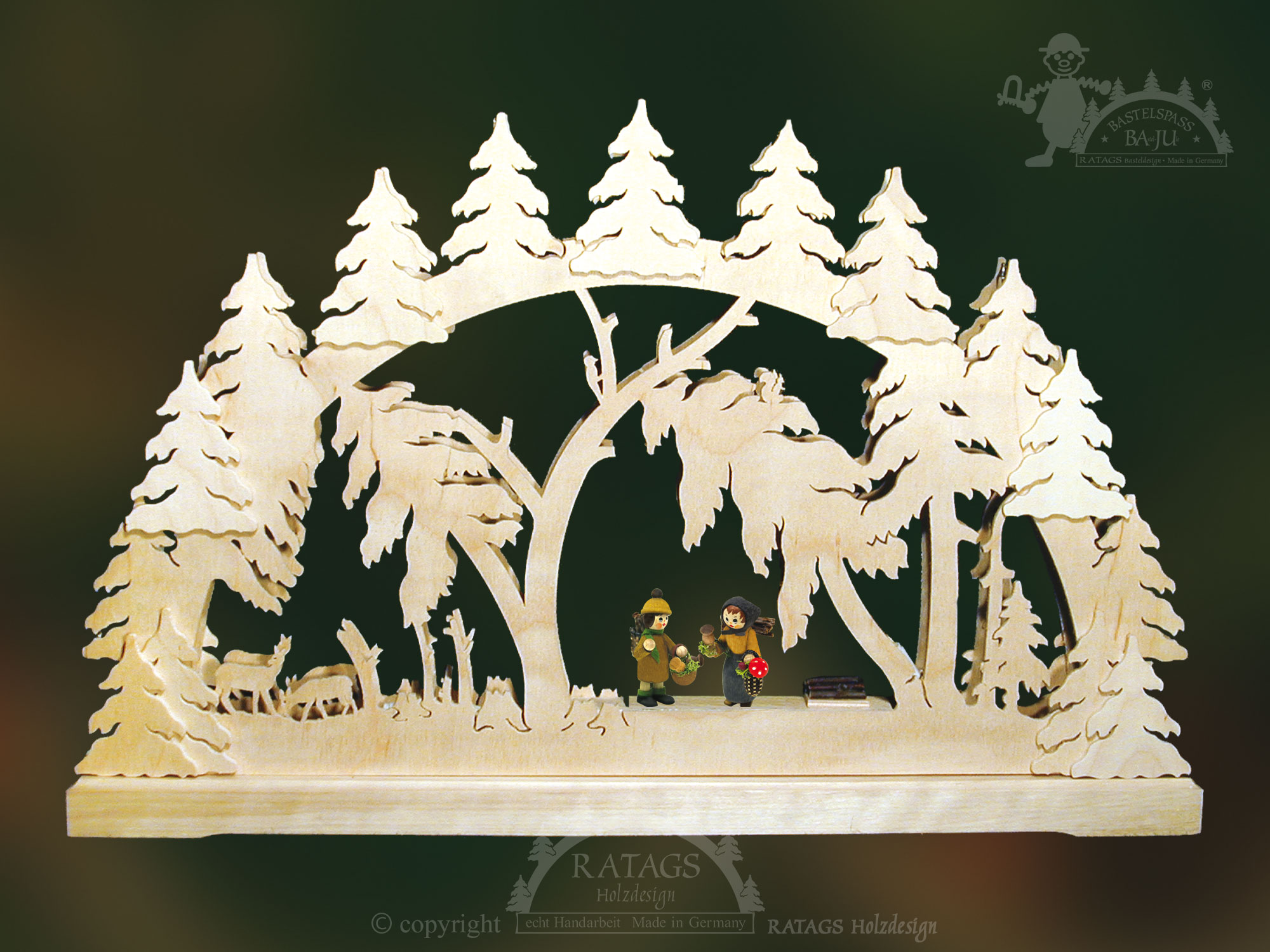 Schwibbogen zum Basteln, klein, Windbruch