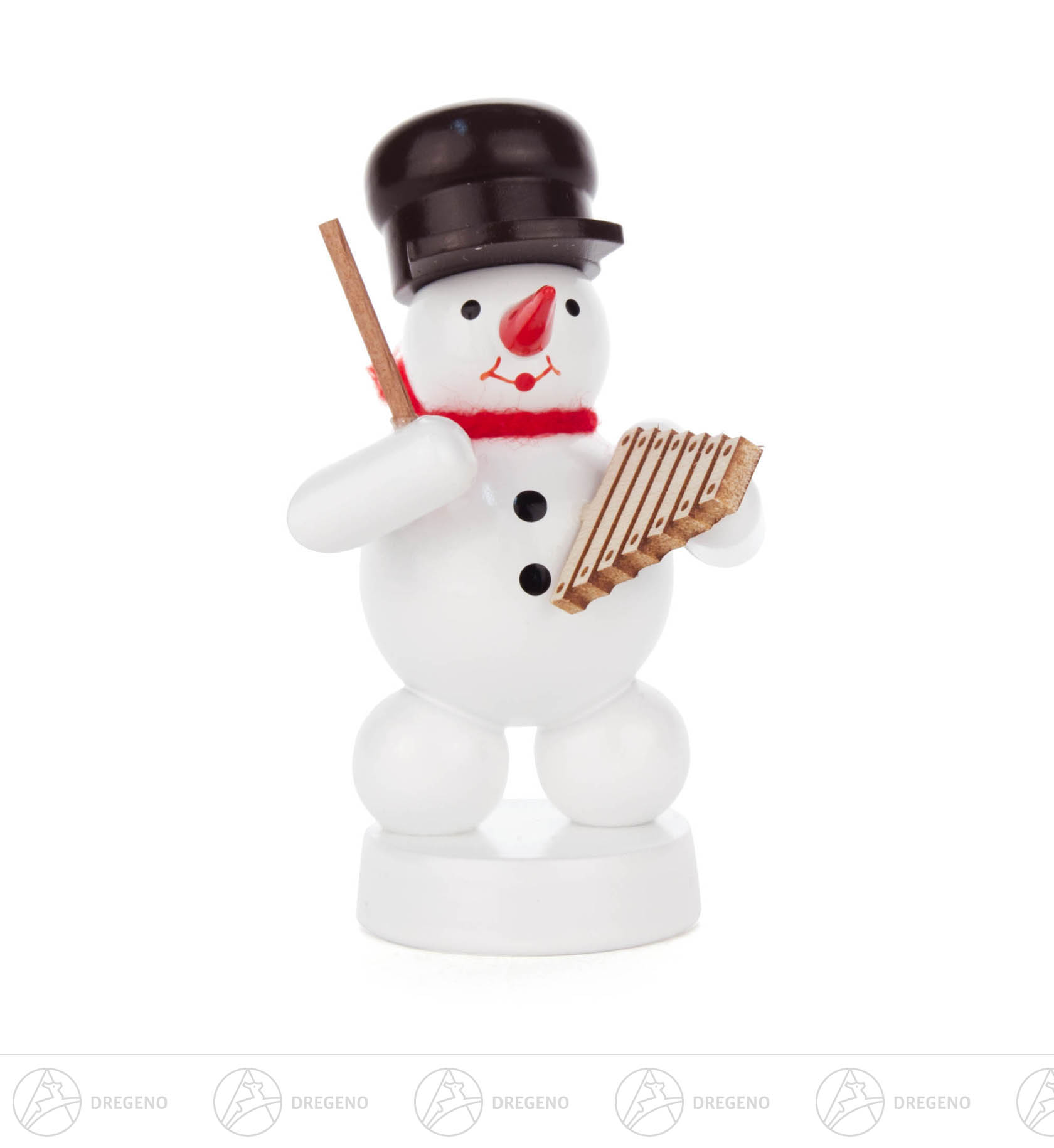 Schneemann mit Xylophon 8cm