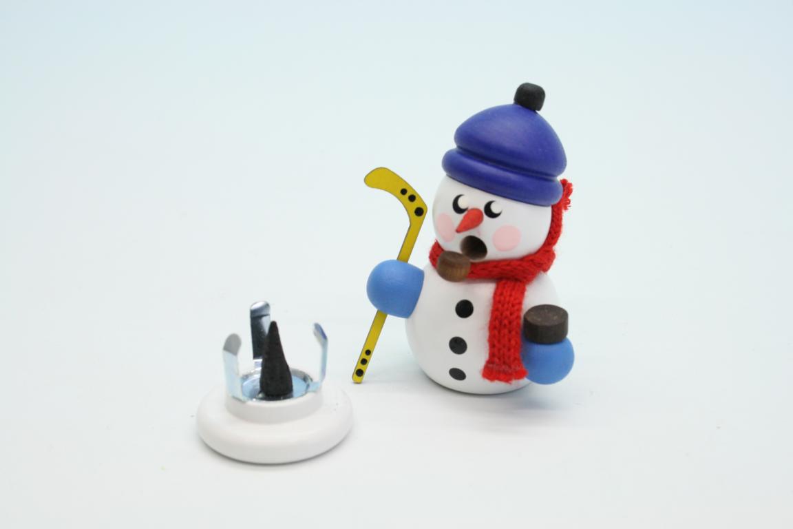 SM Hockeyspieler mit Mütze weiß 8cm