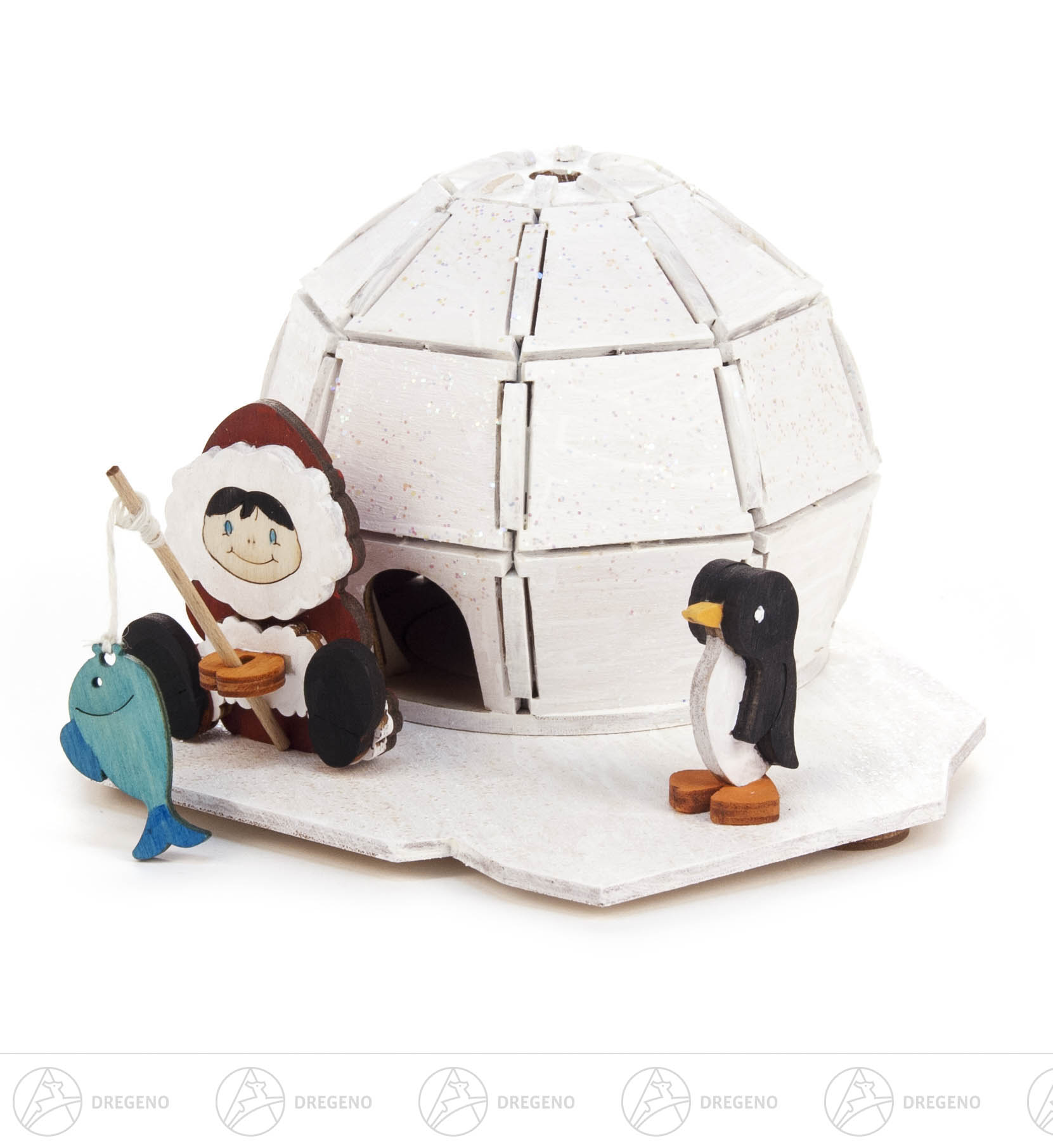 Bastelset Räucherhaus Iglu 13x12x9xm