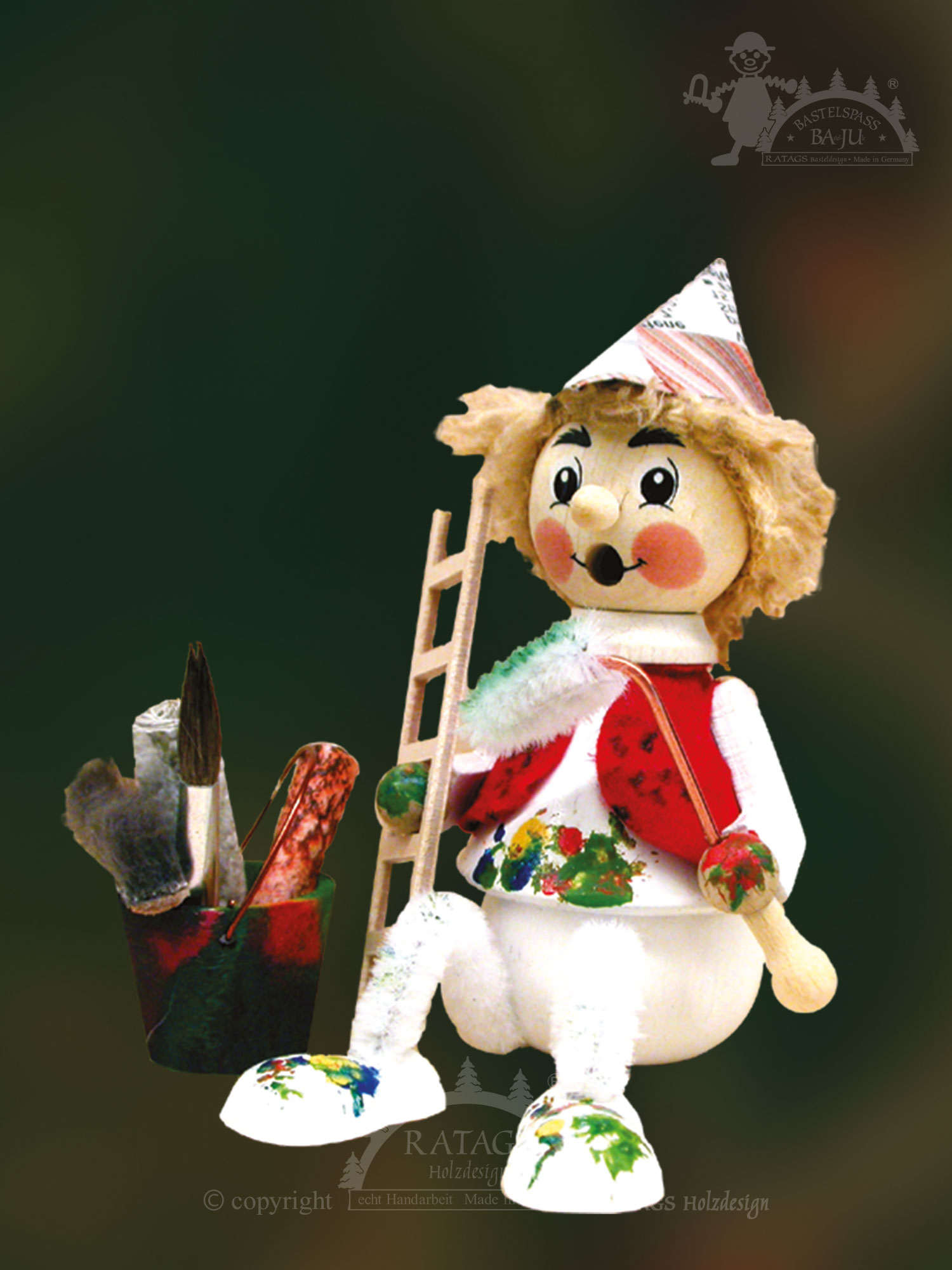 Räuchermännchen zum Basteln, Maler