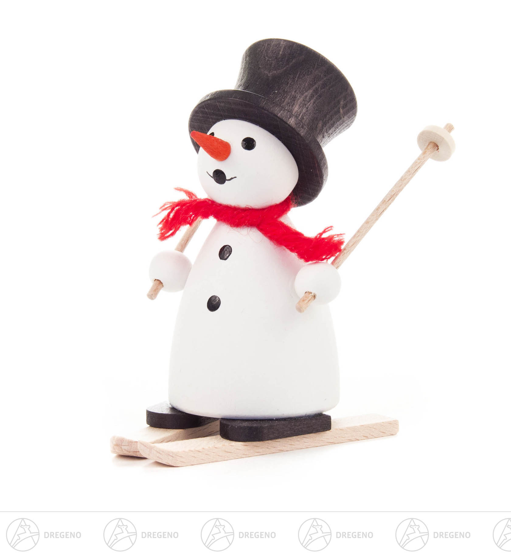 Schneemann auf Ski 8cm