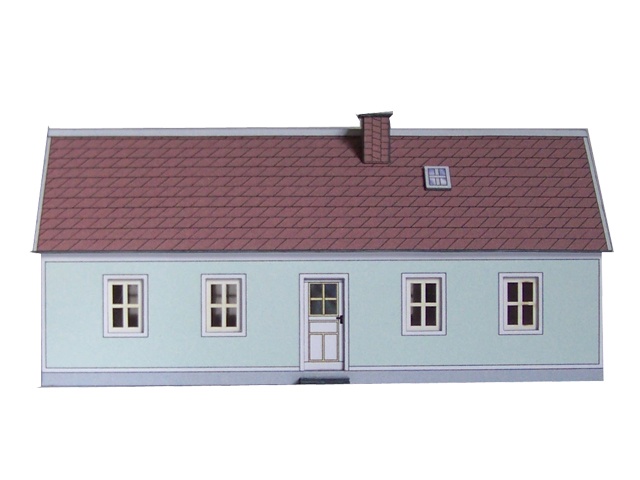 112-03-1 - 1-geschossiges Wohnhaus mit hellgrünen Putz