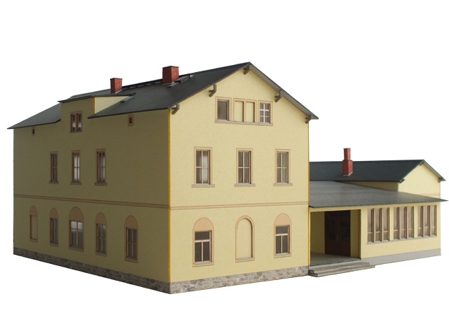 02-06-1-TT-EP-V - Bahnhof Schlettau - Empfangsgebäude