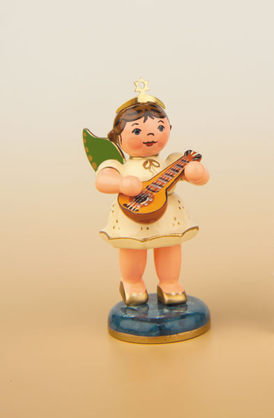 Engel mit Mandoline 6,5 cm - Restbestand 1 Stück