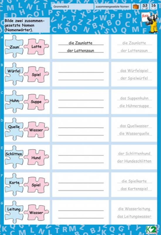 Max Lernkartenset Grammatik 2