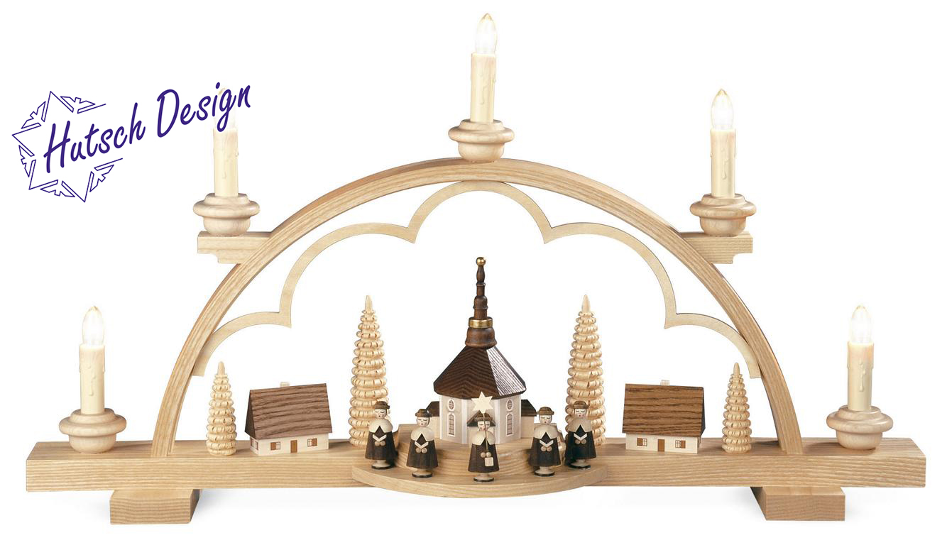 Schwibbogen Kurrende kleines Dorf, natur