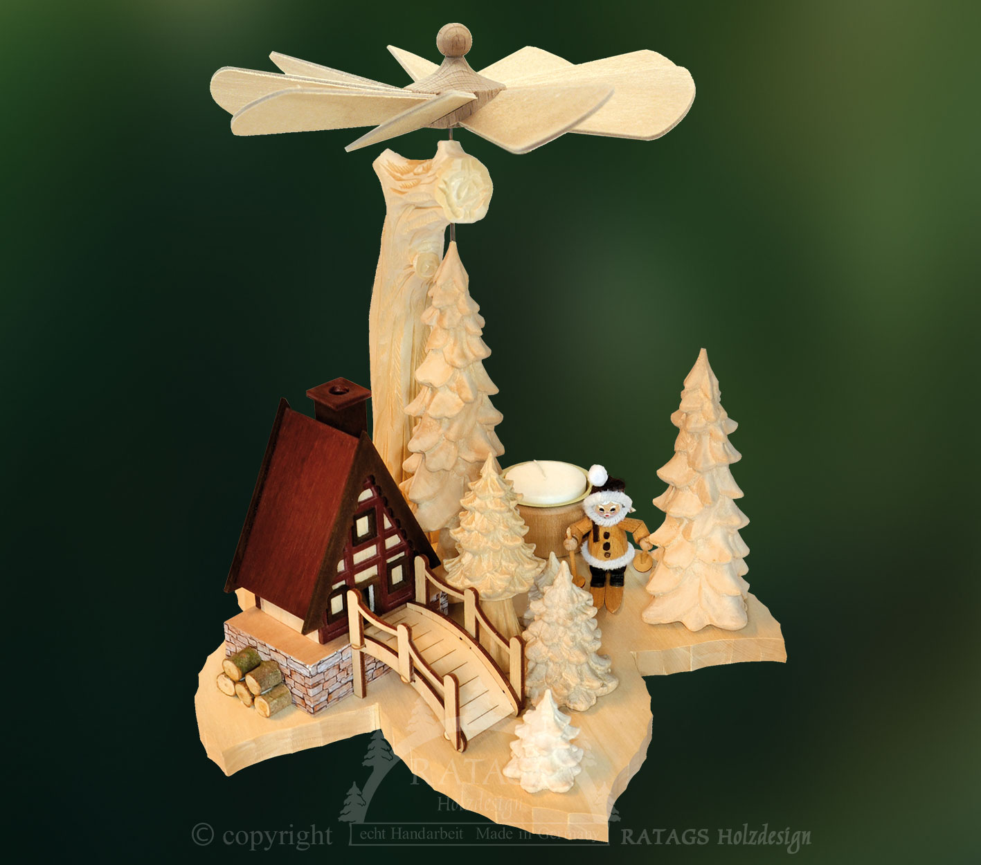 Blattpyramide, Weihnachtsmann massiv