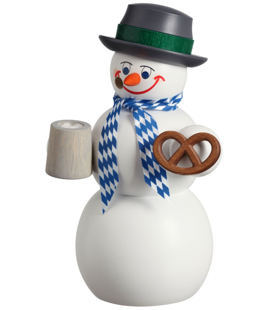Räuchermann Schneemann Bayer