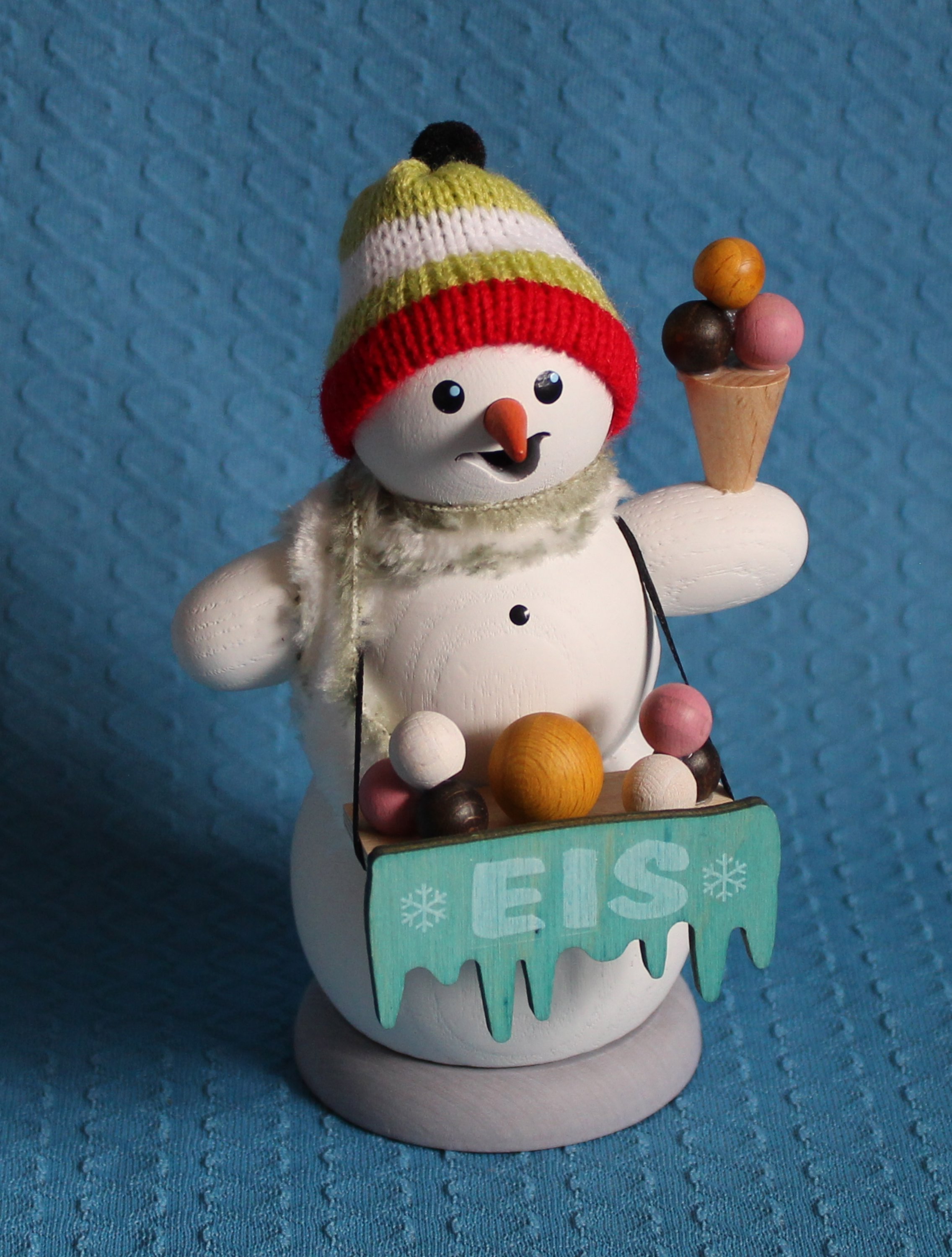Schneemann als Eisverkäufer - vorrätig 1 Stück