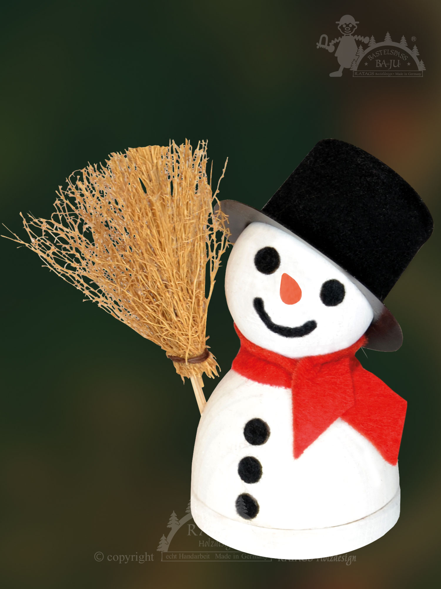 Räuchermännchen zum Basteln, Moppel, Schneemann