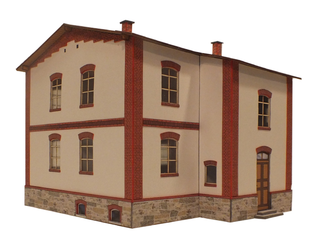 03-12-H0 - Sächsisches Eisenbahnerwohnhaus in Schwarzenberg / Erla
